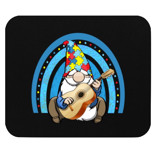 Autism Gnome Rainbow Mouse Pads