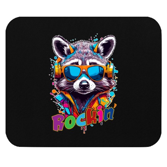 Rockin Raccoon Mouse Pads