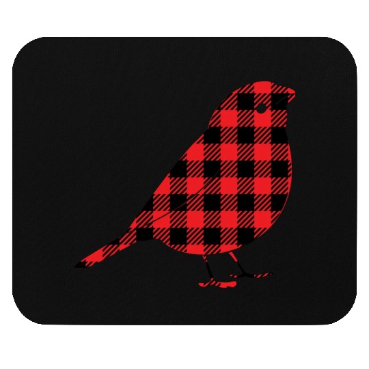 Bird Buffalo Plaid Mouse Pads