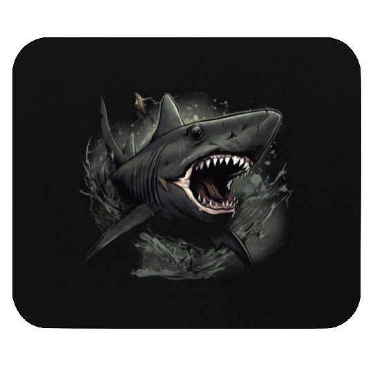 Shark attack Mouse Pads