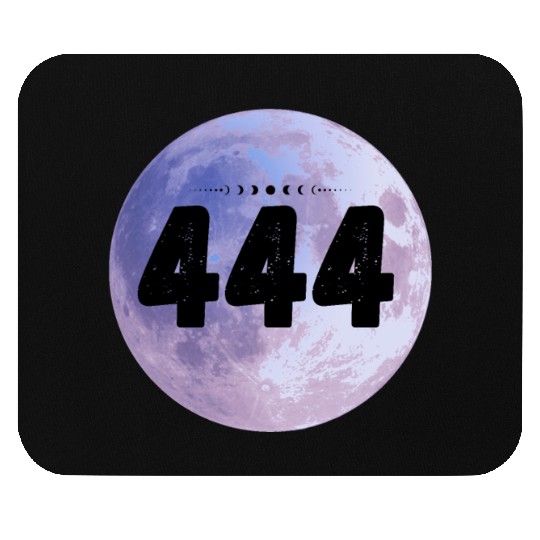 Purple Moon Angel Numbers 444 Mouse Pads