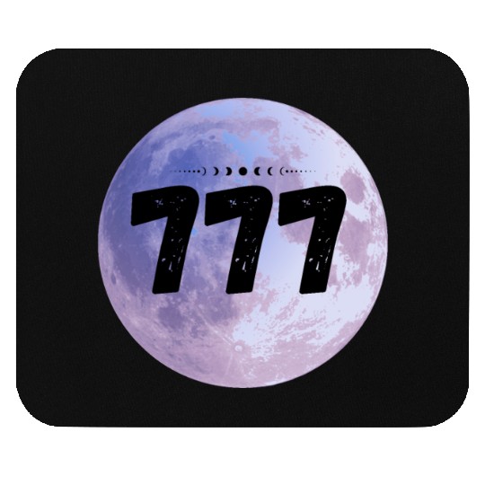 Purple Moon Angel Numbers 777 Mouse Pads