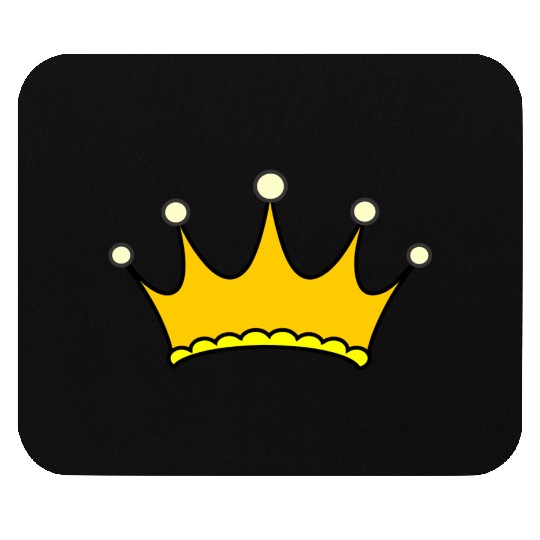 Simple crown gold Mouse Pads