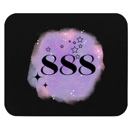 Angel Number 888 Numerology Purple Mouse Pads