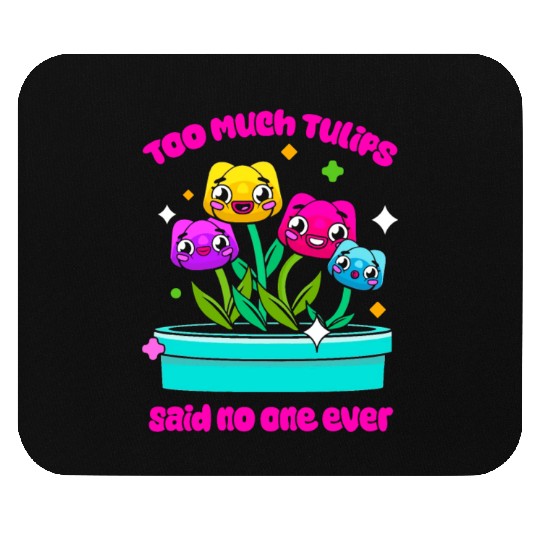 Tulip Gardening Cute Mouse Pads