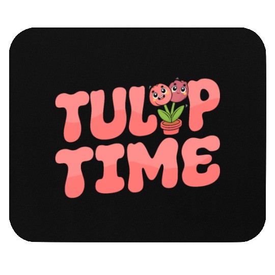 Tulip Gardening Cute Mouse Pads