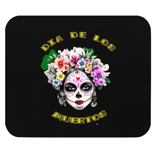 flower girl - day of the dead Mouse Pads