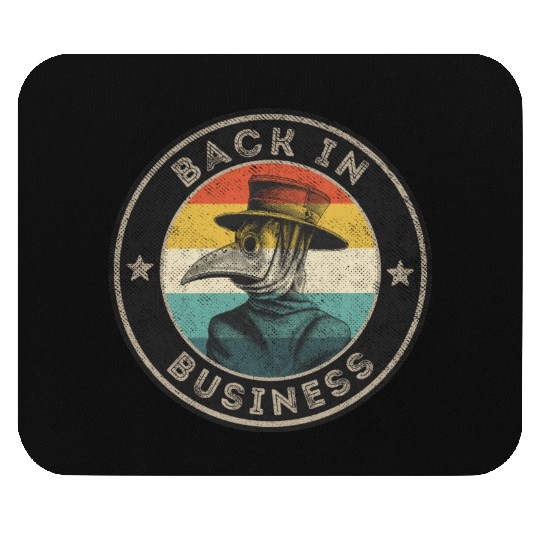 Wear A Mask Plague Doctor Vintage Retro Back In Mouse Pads