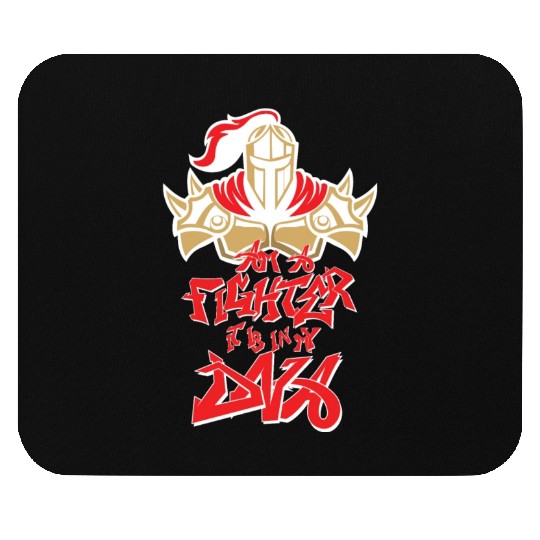 Am a fighter it is in my DNA red sarcastic Mouse Pads