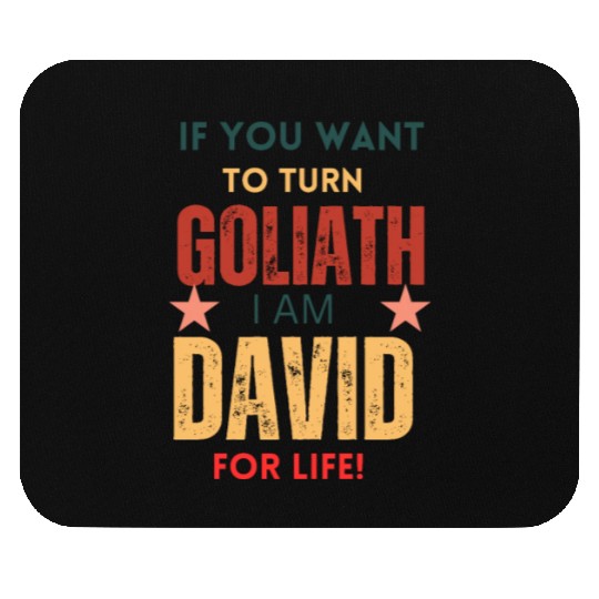 David For Life Faith Over Fear Stories Mouse Pads