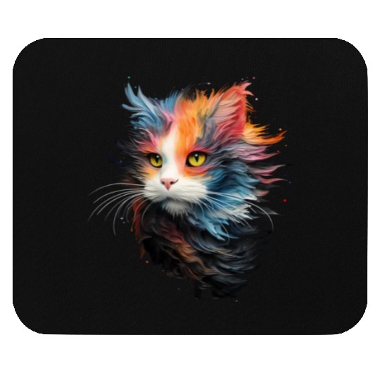 Persian Cat Masterful Animal Painting Mouse Pads