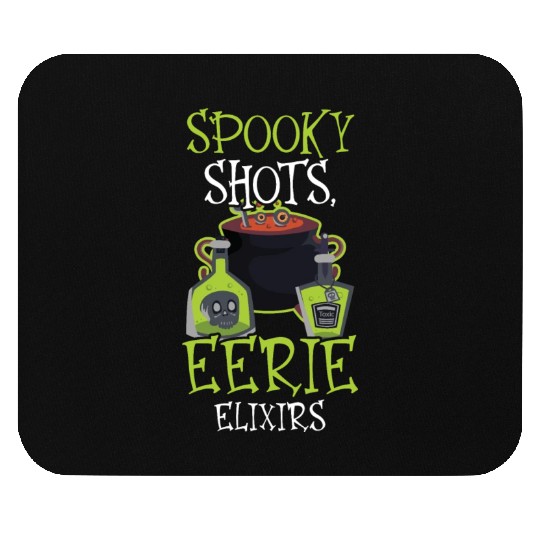 Spooky Shots Eerie Elixirs Bartender Halloween Mouse Pads