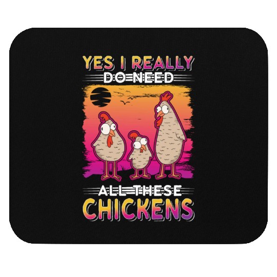 Chickens Chicken Farm Farmer Mouse Pads