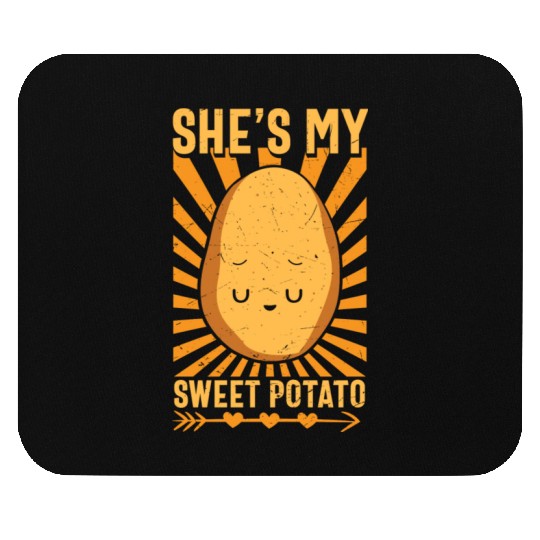 She s My Sweet Potato Funny Matching Halloween Mouse Pads