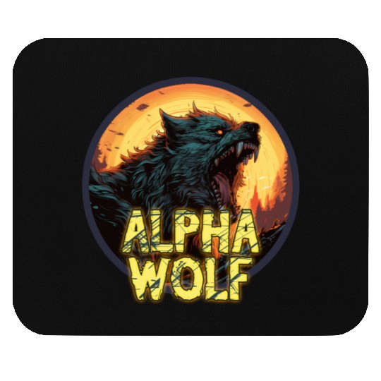 Alpha Wolf Mouse Pads