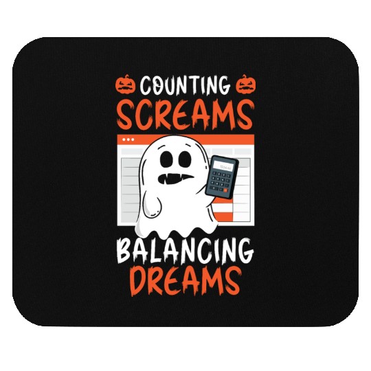 Counting Screams Balancing Dreams Halloween Mouse Pads
