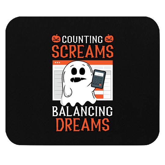Counting Screams Balancing Dreams Halloween Mouse Pads