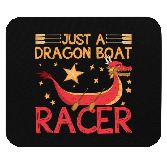 Funny Dragon Boat Racer Mermaid Training Girl Mouse Pads