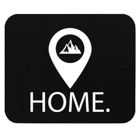 Mountains Adventure Nature Outdoor Home Icon Mouse Pads