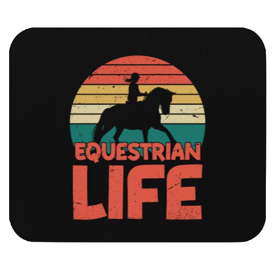 Equestrian Life Horseback Riding Girl Mouse Pads