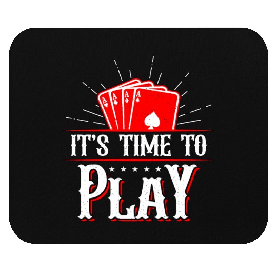 Classic Blackjack It's Time To Play Casino Dealer Mouse Pads