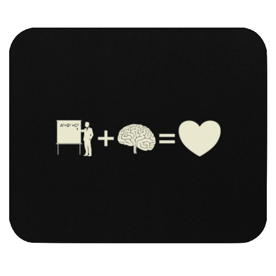 Math teachers love brains Mouse Pads