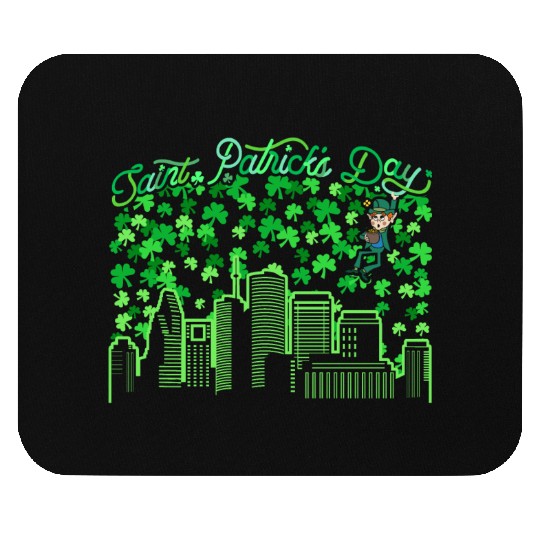 Saint Patrick's Day Houston Texas Mouse Pads