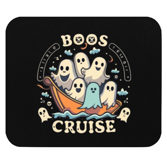 Spooky Cute Kawaii Ghost Design – Boos Cruise Mouse Pads