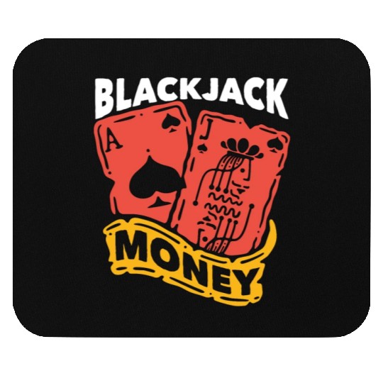 Classic Blackjack Money Casino Card Game Dealer Mouse Pads