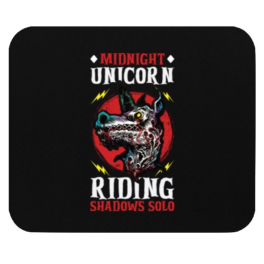 Dark Unicorn Horror Unicorn Midnight Unicorn Dark Mouse Pads