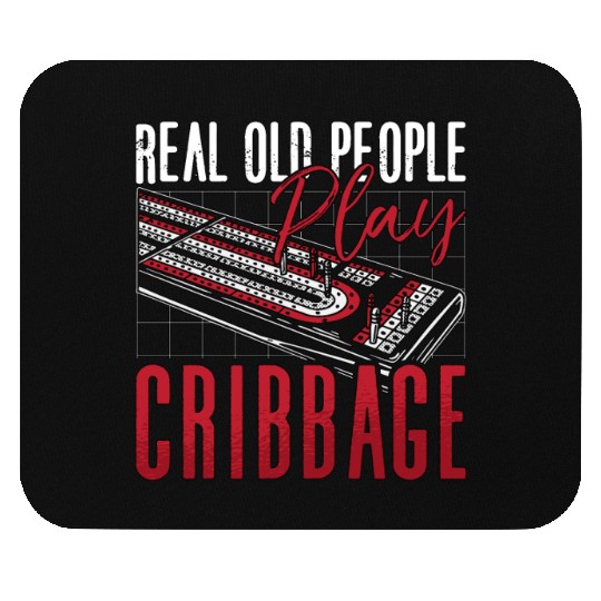 Cribbage Real Old People Play Cribbage Board Game Mouse Pads