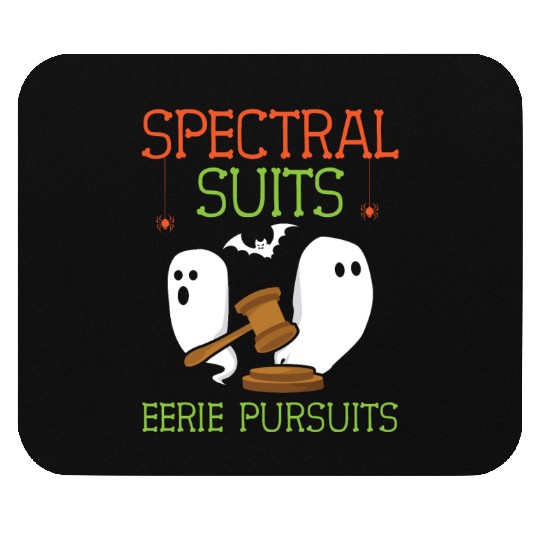 Spectral Suits Eerie Pursuits Lawyer Halloween Mouse Pads