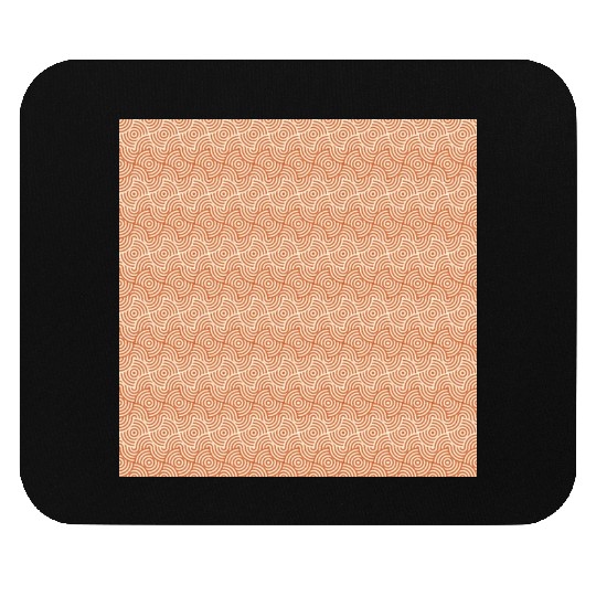 Retro Geometric Pattern Red Mouse Pads
