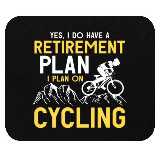 Retirement Plan Bicycle Cycling Mouse Pads
