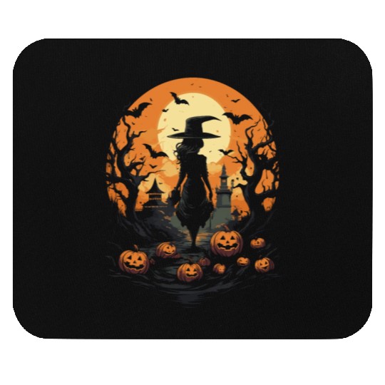 Embrace the Magic Halloween Witch Mouse Pads