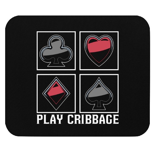 Play Cribbage Playing Cards Loves Crib Board Game Mouse Pads