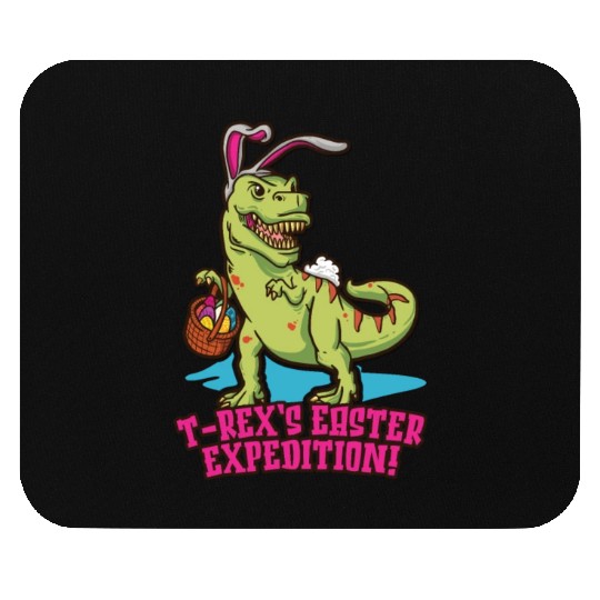 Easter T-rex Dinosaur Easter Funny T-rex Easter Mouse Pads