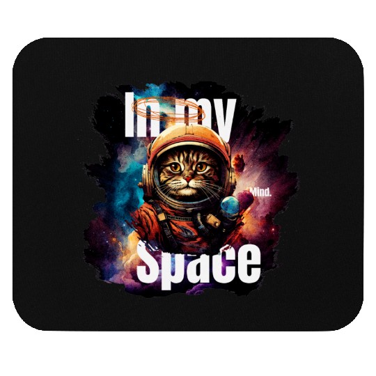 In my Mind Space Cat Astronaut Animal Pet Lover Mouse Pads