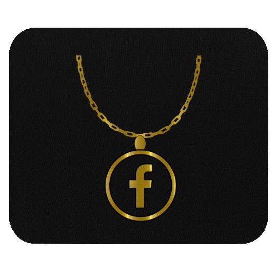 Facebook necklace Mouse Pads