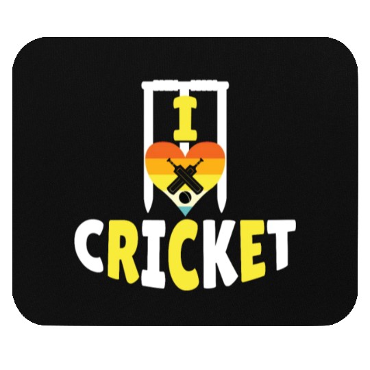 I Love Cricket Mouse Pads