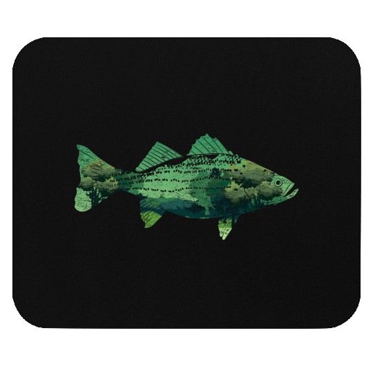 Nature Trees Fishing Forest Fisherman Gift Fish Mouse Pads