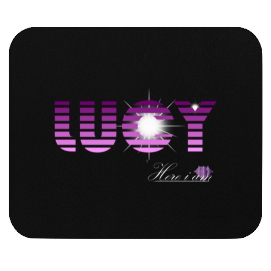 Lucy pink and violet - Latin's etymology - Light Mouse Pads