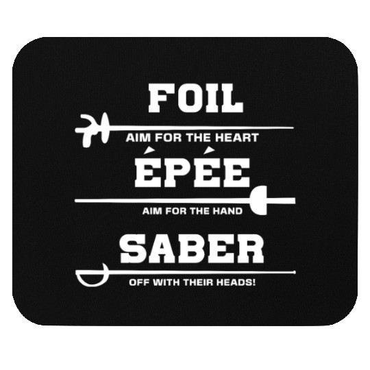 Fencing Foil Epée Saber Mouse Pads