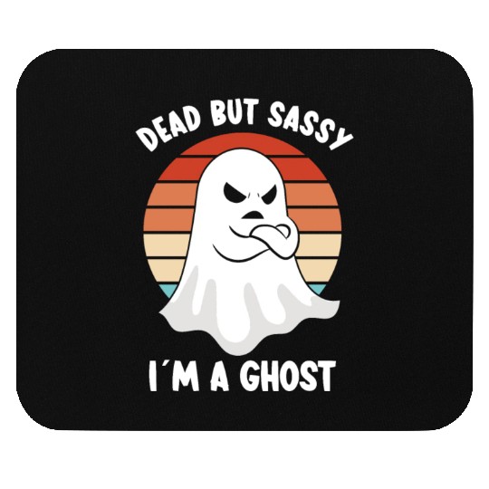 Ghost Hunter Funny Ghost Angry Ghost Halloween Mouse Pads