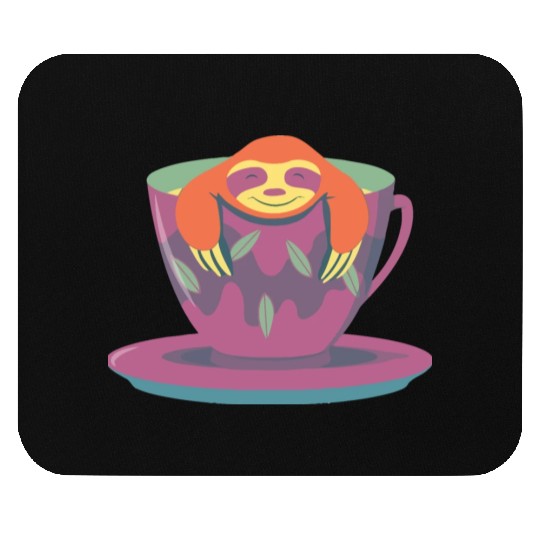 Teacup Sloth Mouse Pads