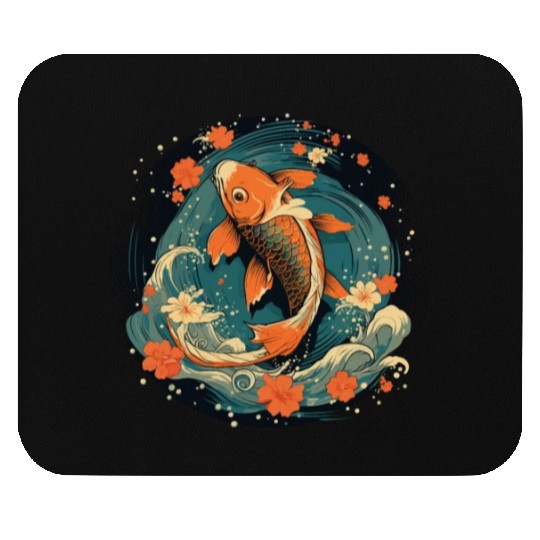 Koi Fish Koi Carp Japanese Koi Garden-Pond Koi Mouse Pads
