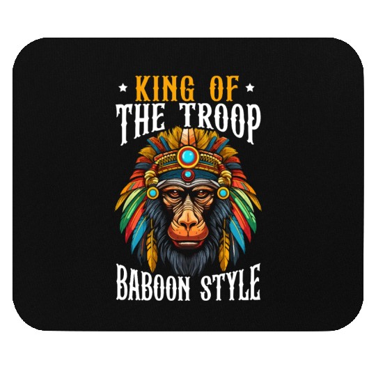 Baboon Monkey Lover Wildlife Animal Zookeeper Mouse Pads