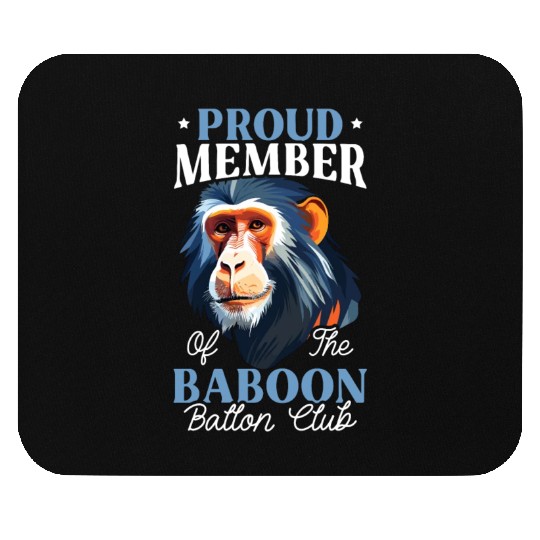 Baboon Monkey Lover Wildlife Animal Zookeeper Mouse Pads