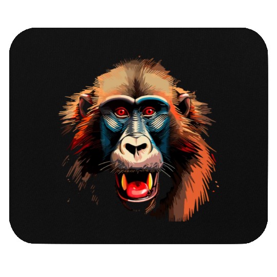 Baboon Monkey Lover Wildlife Animal Zookeeper Mouse Pads