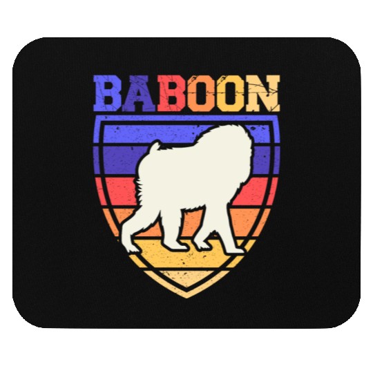 Baboon Monkey Lover Wildlife Animal Zookeeper Mouse Pads